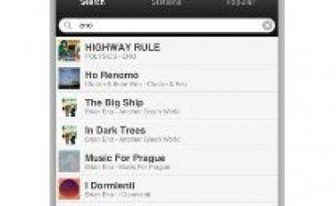 Grooveshark në uebin mobil