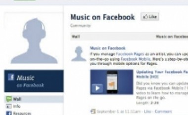 Facebook do ofrojë muzikë falas për përdoruesit