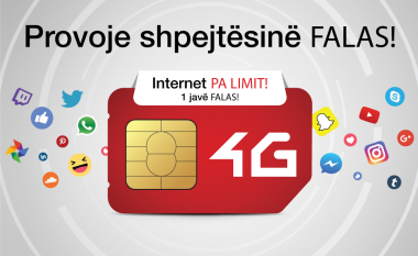 Përdoruesit e rinj të IPKO-s 4G pa limit për një javë falas