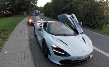 Gara e shpejtësisë mes modeleve McLaren në autostradë (Video)