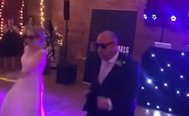Vallëzimi dinamik i babait me të bijën, gjatë ceremonisë së saj martesore (Video)