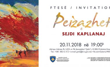 Pikturat e Sejdi Kapllanajt, ekspozohen në Galerinë e Ministrisë së Kulturës