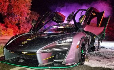 McLaren Senna që i kushtoi 750 mijë dollarë, iu dogj papritmas derisa po voziste (Video)