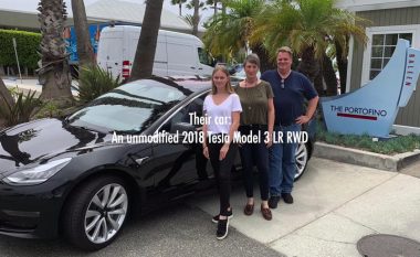 Rekordi mbresëlënës i arritur nga familjarët me një Tesla Model 3