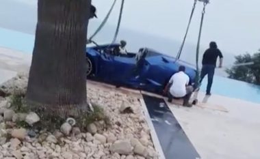Shkaku i takave të larta, modelja kroate përfundoi me Lamborghini në pishinë