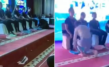 Pronarja e kompanisë shpërblen punëtoret më të mira, ua lan këmbët