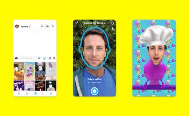 Snapchat njofton tiparin e ri Cameo, mundëson përdorimin e skenva të ndryshme me selfie