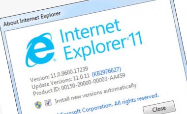 Internet Explorer 11 do të zëvendësohet nga Microsoft Edge