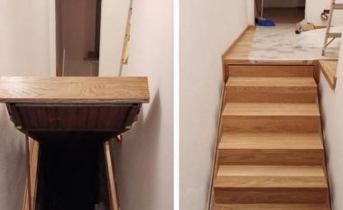 Zbulimi i ‘birucës’ në shtëpi: Pasi i ngrenë shkallët lart gjetën një dhomë të fshehtë