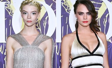 Anya Taylor-Joy ndihmoi Cara Delevingne të rregullojë mosfunksionimin e gardërobës në shfaqjen e Dior