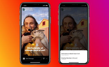 Instagram tani mund të përkthejë automatikisht tekstin në ‘storie’