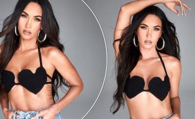 Megan Fox shfaqet me sytjena në formë zemre në kopertinën e revistës Basic