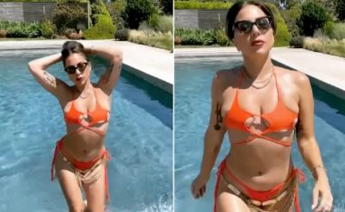 Lady Gaga shkëlqen me bikini në formë ylli