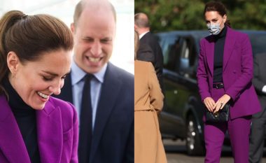 Kate Middleton shfaqet me një kostum ngjyrë vjollcë pas paraqitjes glamuroze në tapetin e kuq