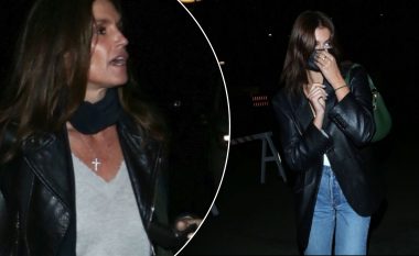 Cindy Crawford dhe Kaia Gerber vishen me xhaketa lëkure dhe xhinse