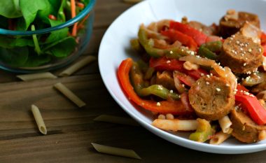 Virshlle vegane me pasta dhe speca në stilin italian