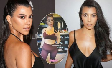 Kourtney Kardashian poston fotografi pa grim pas stërvitjes