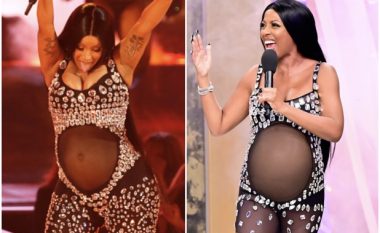 Tamron Hall vishet si Cardi B shtatzënë për Halloween