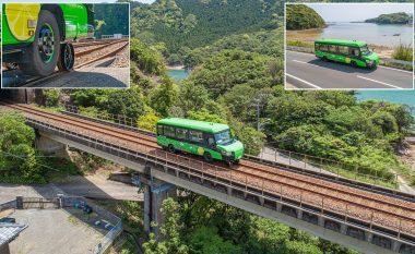 Autobusi që brenda 15 sekondave shndërrohet në tren
