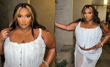 Lizzo shkëlqen e veshur me korsen dhe fundin ‘e lagur’