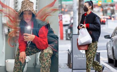 Bella Hadid merr vëmendje me stampimin interesant gjatë daljes në New York