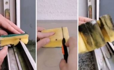 Pastroni dritaret ‘në çast’ me një sfungjer kuzhine