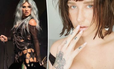 Kesha tregon transformimin e fundit të flokëve