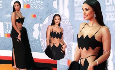 Maya Jama u shfaq në një pamje të guximshme me prerje të shumta në Brit Awards 2022