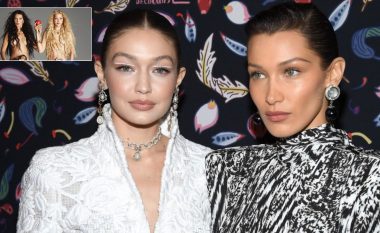 Bella dhe Gigi Hadid pozojnë të zhveshura për fushatën biblike të Versace