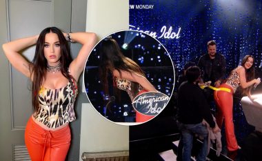 Pantallonat e Katy Perryt u grisën gjatë performancës në “American Idol” – këngëtarja detyrohet ta mbuloj pjesën me ngjitës