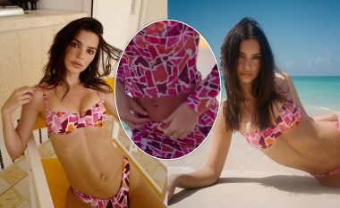 Emily Ratajkowski shfaq figurën e saj të lakmueshme në fotot e reja me rroba banje