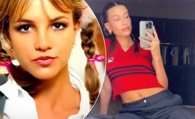 Hailey Bieber duket si Britney Spears e viteve ’90 me modelin e zgjedhur të flokëve