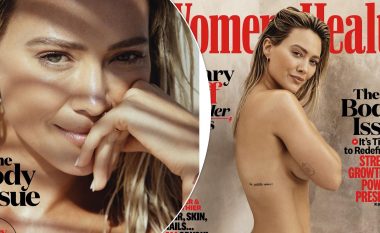 Hilary Duff pozon e zhveshur për kopertinën e revistës “Women’s Health”