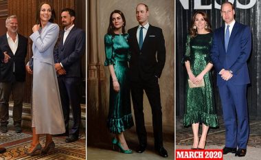 Kate Middleton vesh fustan të gjelbër në portretin mbretëror me Princin William