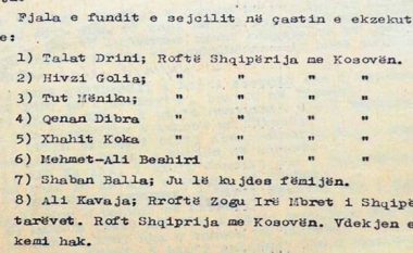 Fjalët e fundit të opozitës së parë të pushkatuar nga komunistët shqiptarë: Rroftë Shqipëria me Kosovën
