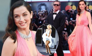 Ana de Armas transmeton magjepsjen e vjetër të Marilyn Monroe me një fustan rozë në premierën e “Blonde” gjatë Festivalit të Filmit në Venecia