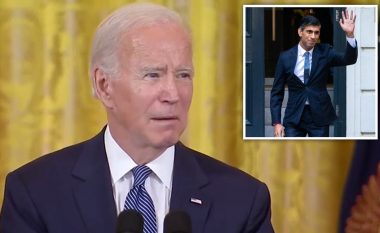 “Rashee Sanook” – presidenti amerikan nuk arrin t’ia shqiptojë mirë emrin kryeministrit të ri britanik