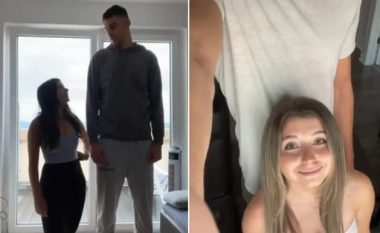 Diferenca në lartësi mes këtij çifti është gjysmë metri: Njerëzit janë më të interesuar për një gjë
