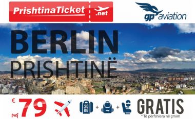 Prishtina Ticket me linjë të re fluturimi, Berlin-Prishtinë-Berlin