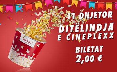 Cineplexx feston ditëlindjen me super-ofertë, të gjitha biletat për vetëm 2.00 euro!