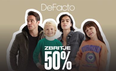 50% zbritje në të gjitha koleksionet e DeFacto – dhuratat vazhdojnë edhe këtë vit!