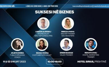 Nxitoni sepse kanë mbetur edhe pak ditë deri tek eventi “Suksesi në Biznes”