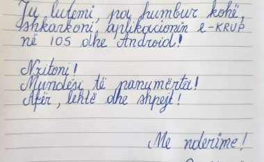 U bë virale në rrjetet sociale, flet zëdhënësja e “KRU Prishtina”, e cila me laps e letër ftoi konsumatorët ta shkarkojnë aplikacionin