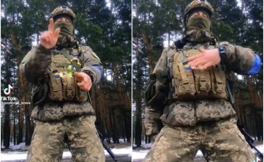 Ushtari ukrainas bën xhiron me vallëzimin e tij të veçantë