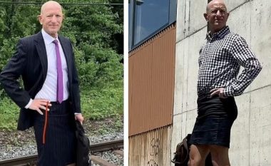 Amerikani i cili shkon në punë me fustan e taka thotë se gruaja e tij nuk e ka problem me mënyrën se si vishet