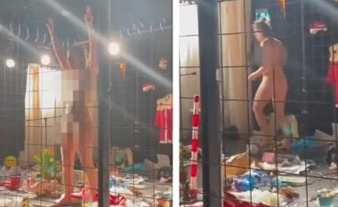 Artistja suedeze mbyllet e zhveshur në një kafaz për tre ditë si lloj ekspozite në Stokholm