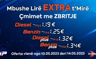 IP Petrol lanson kampanjën e pakrahasueshme “Mbushe Lirë EXTRA t’Mirë” – Përfitoni nga oferta ekskluzive për pesë ditët e ardhshme!