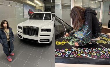 Rolls-Royce Cullinan shitet për 450 mijë dollarë, asaj ia rriti vlerën për 100 mijë kryevepra e 10-vjeçarit