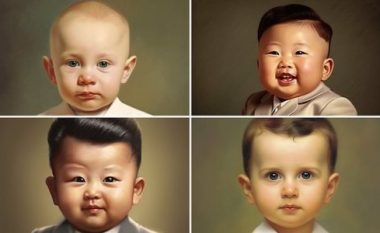 Inteligjenca artificiale krijon fotografi që tregojnë sesi mund të jenë dukur të vegjël Putin, Assad e Kim Jong-un