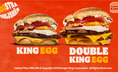 Miti i vezës apo pulës s’ka rëndësi më – Burger King ju sjell: King Egg dhe Double King Egg!